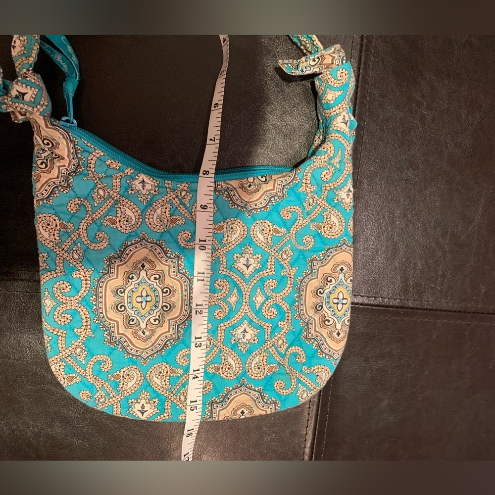 🩷VERA BRADLEY🩷MAGGIE TOTALLY TURQUOISE VINTAGE SHOULDER BAG🩷 - Picture 6 of 6